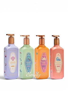 NEW! 4X Bath & Body Works “Beach Club” Gel Hand Soap Collection Bundle 2026
